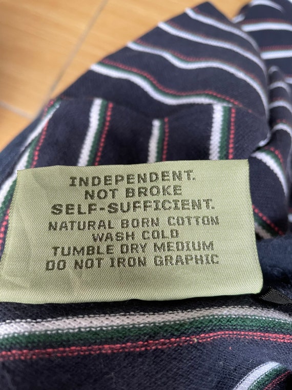 Rare Vintage NBBK Natural Born Striped Tshirt / S… - image 7