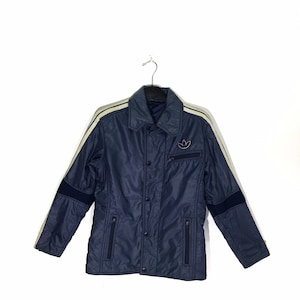 Rare Vintage Adidas Trefoil Striped Windbreaker Jacket / Adidas Sweatshirt / Multicolour Jacket / reversible windbreaker Jacket