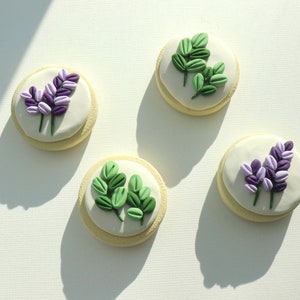 Flower/Herb Frosted Cookie Magnet image 1