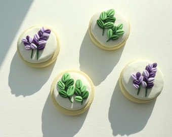 Blumen/Kräuter Frosted Cookie Magnet