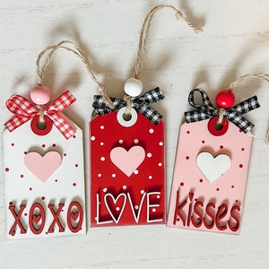 Valentines Day Tags | Valentines Day Tiered Tray Decor