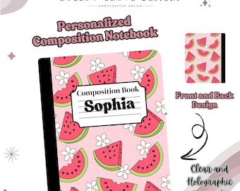 Personalized Composition Notebook | Custom Notebook | Back to School Gift | Custom School Supplies | Personalized School Supplies for Kids