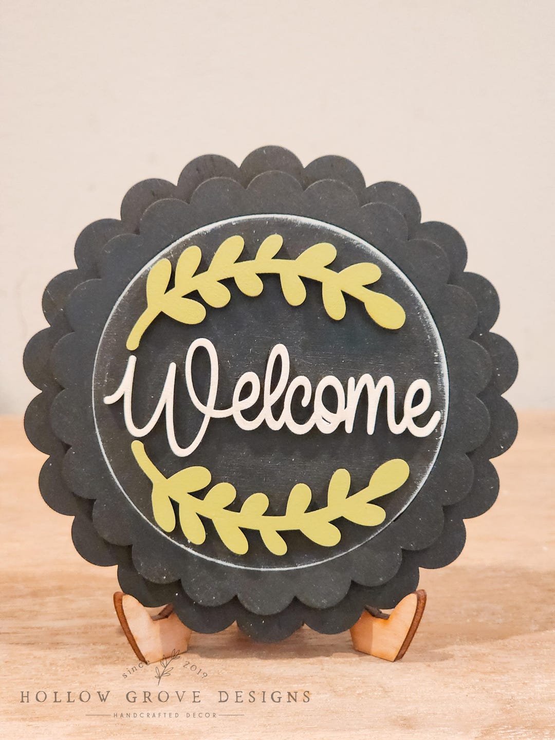 Welcome 3-inch Insert for Interchangeable Seasonal Sign ...