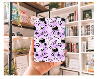 Witches Brew Kindle-inzetstuk | Doorzichtig inzetstuk Kindle-hoesje | Spookachtig schedeldecor | Cadeau voor boekenliefhebber| Kindle-decor Halloween
