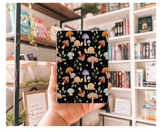 Cottagecore Mushroom Kindle Insert | Decorative Kindle Insert | Clear Kindle Case Insert | Gift for Book Lover | Fall Floral Kindle
