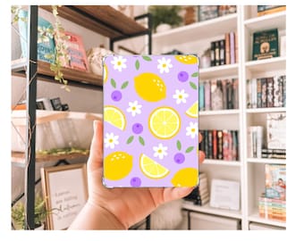 Spring Lemons and Daisies Kindle Insert | Decorative Kindle Insert | Clear Kindle Case Insert | Book Girly Decor | Gift for Book Lover