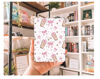 Iced Coffee Girly Kindle Insert | Decorative Insert | Clear Kindle Case Insert | Book Girly Decor | Gift for Book Lover | Coffee and Books