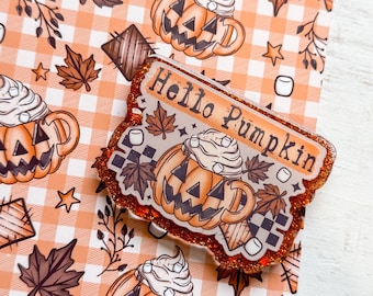 Inserto per Kindle "Hello Pumpkin" / Decorazione autunnale per Kindle / Inserto trasparente per custodia Kindle / Decorazione autunnale per Kindle / Regalo per gli amanti dei libri