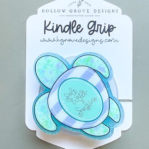 Sea Turtle Device Grip | Custom Kindle Grip | Kobo Reader Grip | Bookish Accessories | Summer Bookish Accessories