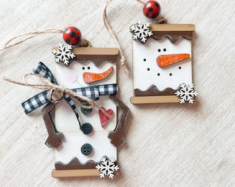 S’mores Marshmallow Snowmen | Snowmen Ornaments | Snowman Decor