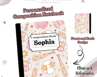 Personalized Composition Notebook | Custom Notebook | Back to School Gift | Custom School Supplies | Personalized School Supplies for Kids