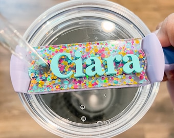 Tumbler Name Tag | Custom Stanley Name Plate | Tumbler Tag | Stanley Tumbler Personalized Name Tag