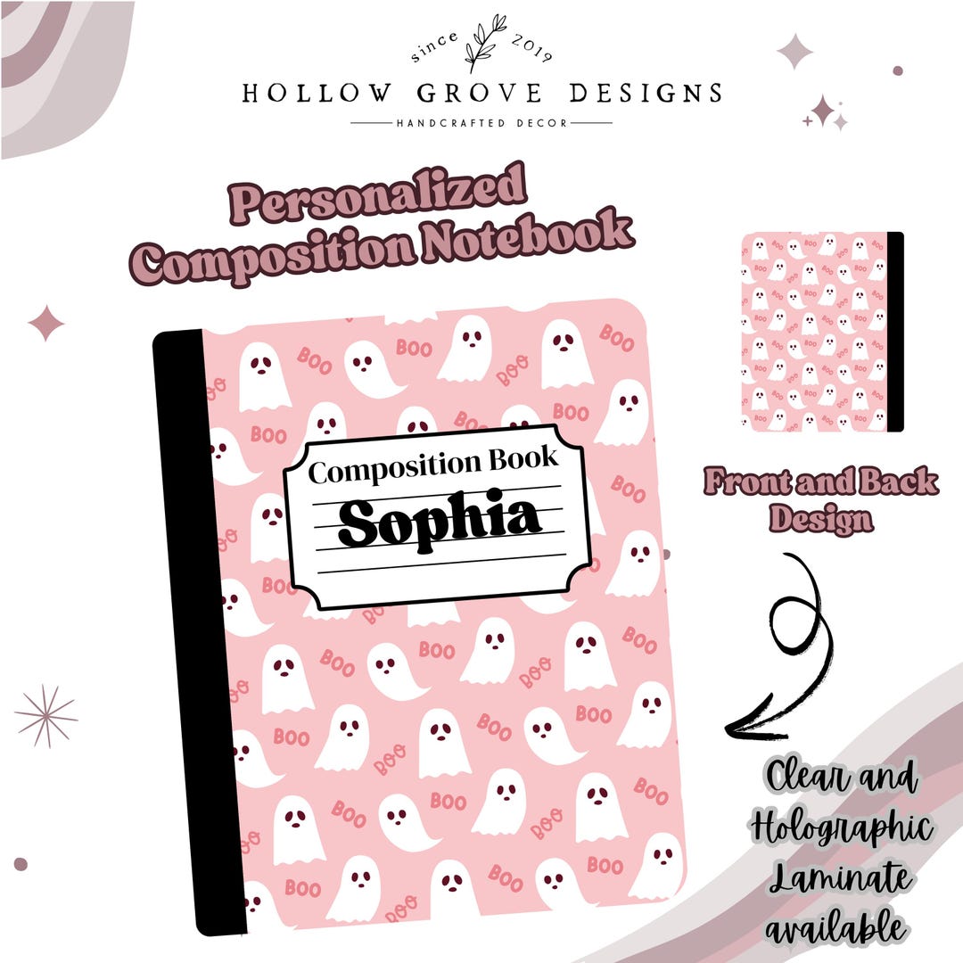 Personalized Composition Notebook | Custom Notebook | Back to School ...