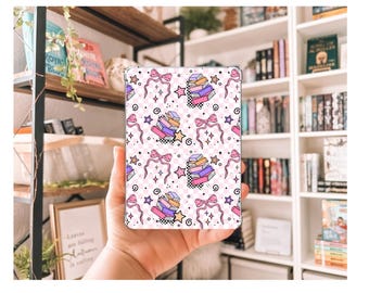 Inserto Kindle "Libri e fiocchi" / Inserto Kindle decorativo / Inserto per custodia Kindle trasparente / Regalo per amanti dei libri / Kindle con motivo floreale autunnale