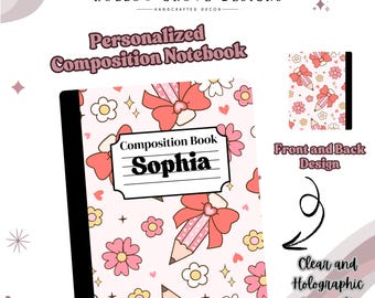 Personalized Composition Notebook | Custom Notebook | Back to School Gift | Custom School Supplies | Personalized School Supplies for Kids