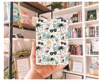 昼間の飲酒プリントのKindleインサート | 装飾的なKindleインサート | 透明なKindleケースインサート | 夏のKindleデコレーション | 読書好きへのギフト