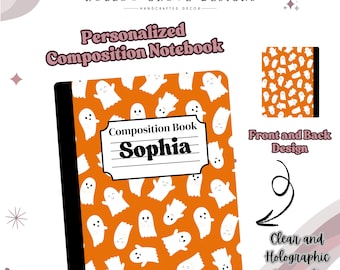 Cahier de composition personnalisé | Carnet de notes personnalisé | Cadeau pour la rentrée des classes | Fournitures scolaires personnalisées | Fournitures scolaires personnalisées pour enfants