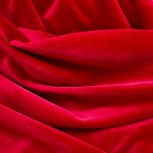 Cotton velvet, dark green, ocher yellow, crimson red, thick quality, cotton, velvet, curtain fabric, upholstery fabric, image 5