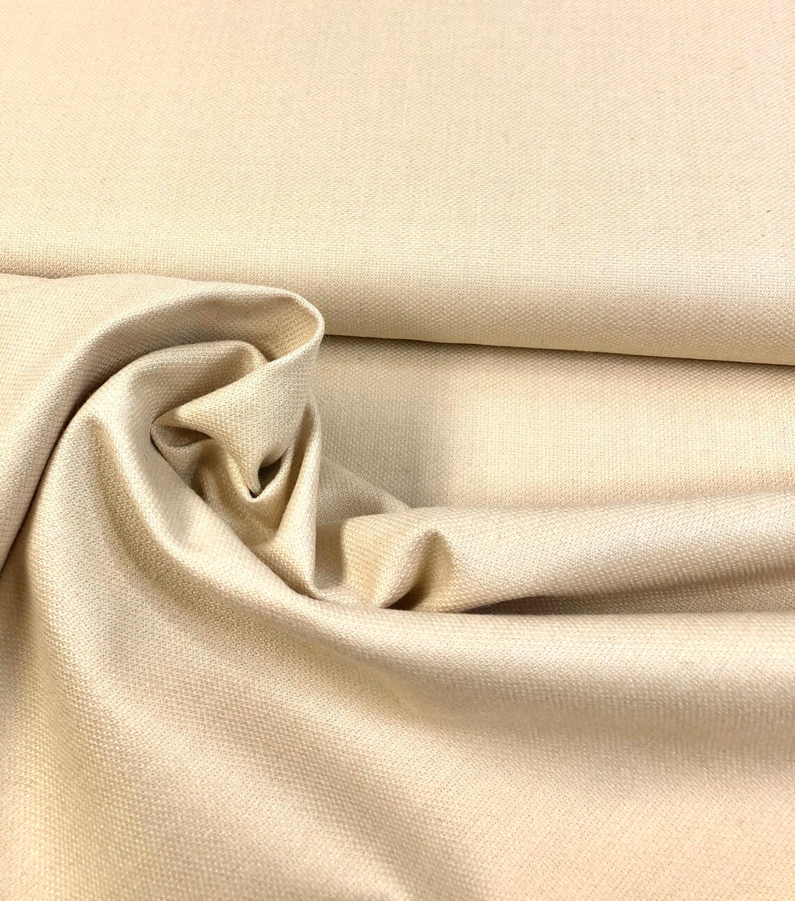 100 wool fabric cream color pure natural fabric soft Etsy
