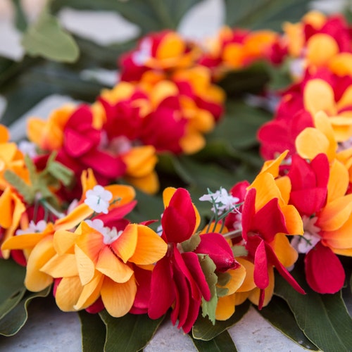Bundle Deluxe SILK FLOWER LEI 3 Plumerias Leis Etsy