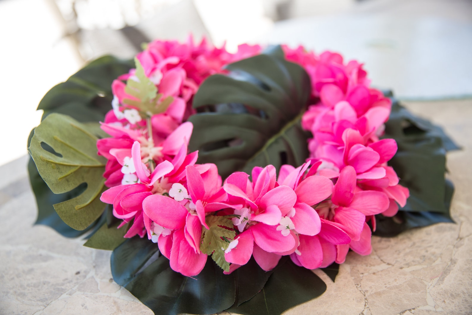 Deluxe SILK FLOWER LEI All Pink Plumerias Etsy