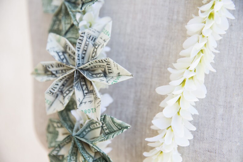 FLOWER MONEY LEI Jasmine Silk Flowers Money Flowers Etsy