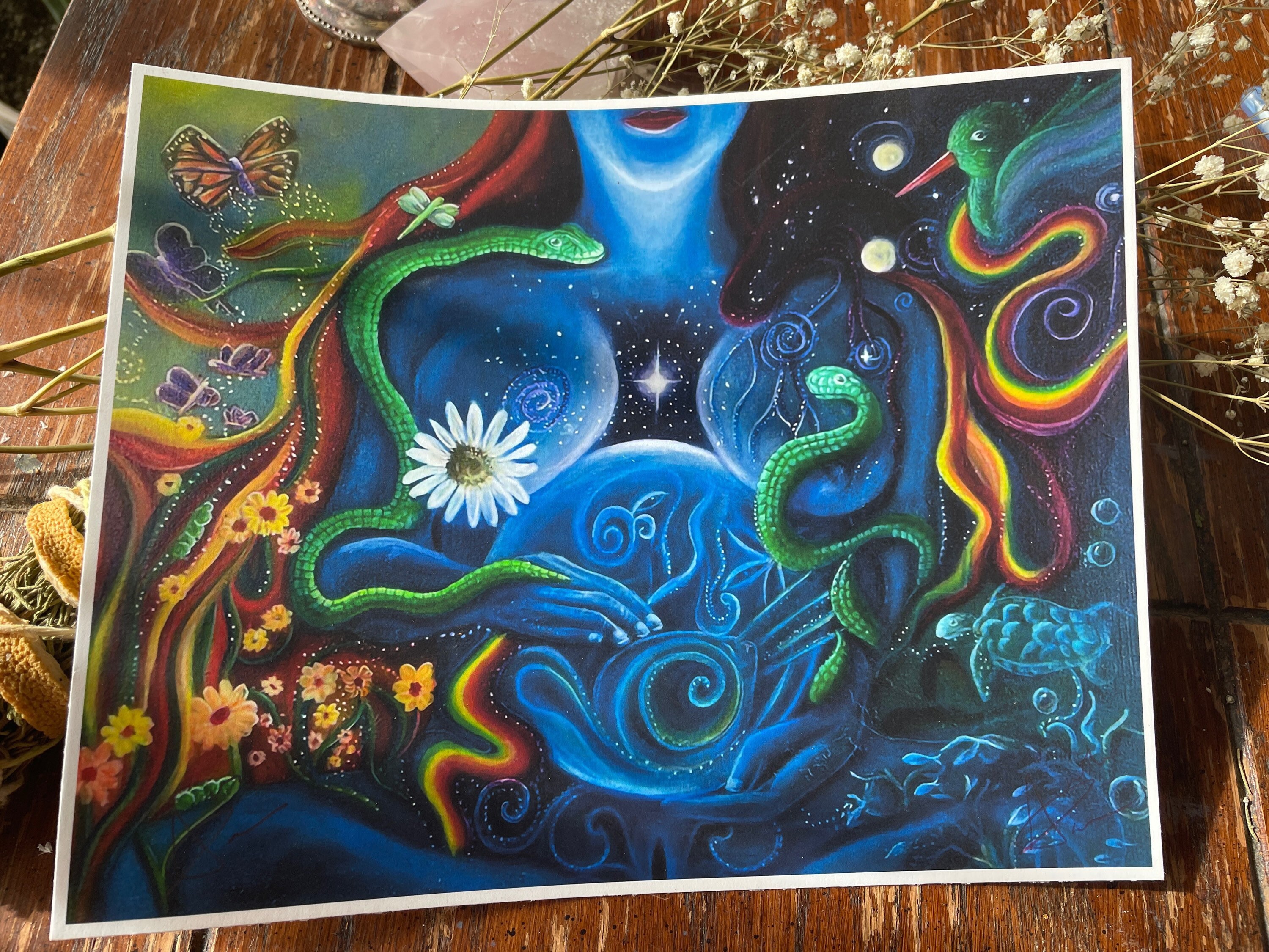 Mother Earth Goddess Art Print - Etsy