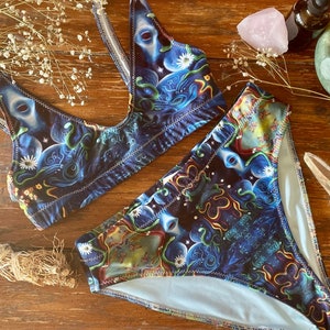 Mother Earth Muster Recycelter bikini/ bikini set/ badeanzug mit hoher Taille
