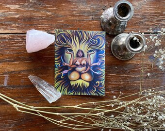 Goddess Universal Mother Leo Lionness print SMALL