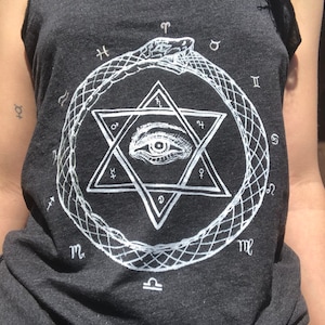 Esoteric Occult Astrology Magic Racerback Tank