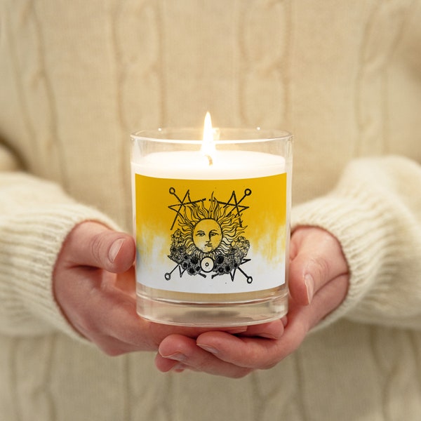 Sun Leo Ritual Candle Glass jar soy wax candle