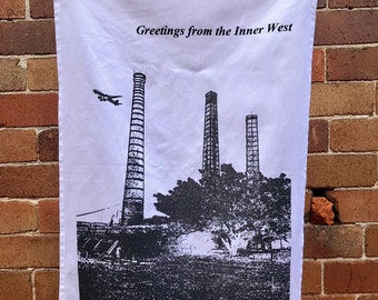 Sydney Park  - organic cotton teatowel/StPeters/Sydney/Australia