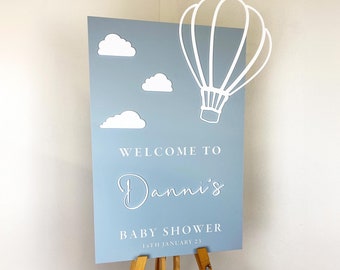 Personalised Baby Shower Sign, Welcome Sign, Baby Shower Gift, New Baby, Acrylic Sign, Baby Shower Décor, Party Decoration, Parents To Be