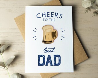 Father's Day Card, Gift for Partner, Husband, Dad, Grandad, Card for Him, Keepsake Charm, Happy Father's Day, Best Dad, Card for Father