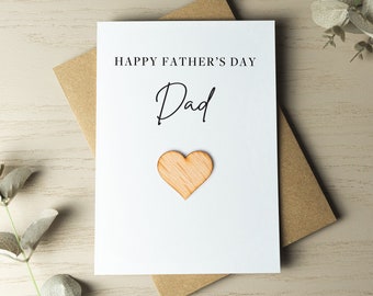 Father's Day Card, Gift for Partner, Husband, Dad, Grandad, Card for Him, Keepsake Charm, Happy Father's Day, Best Dad, Card for Father