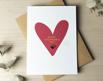 Valentines Day Card, Romantic Gift for Boyfriend, Girlfriend, Valentines Day Card For Husband Wife, Love Card for Him Her, Heart Valentines