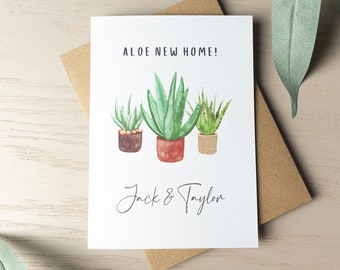 Personalised Moving House Card, Housewarming Gift, New Home Card, New House, New Home Gift, Happy New Home, Plant Lover, Congratulations