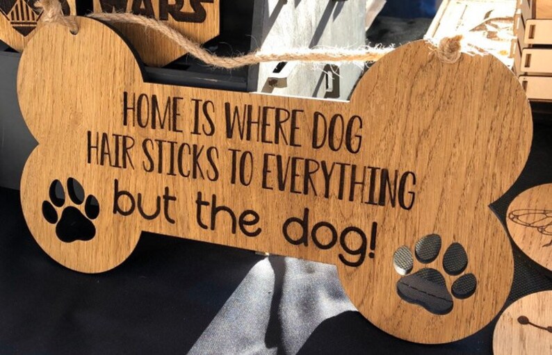 Home Is Where Dog Hair Sticks To Everything But The Dog Dog Etsy