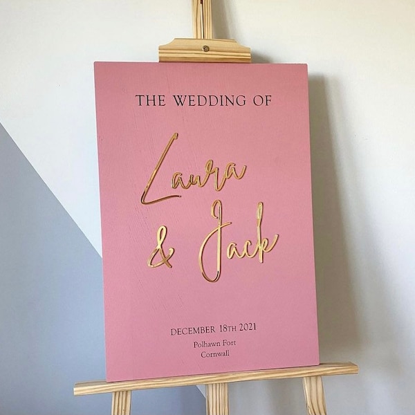 Wedding Welcome Sign | Engagement Party Welcome | Baby Shower Entrance | Event Styling | Personalised Wedding Decoration | Modern Design