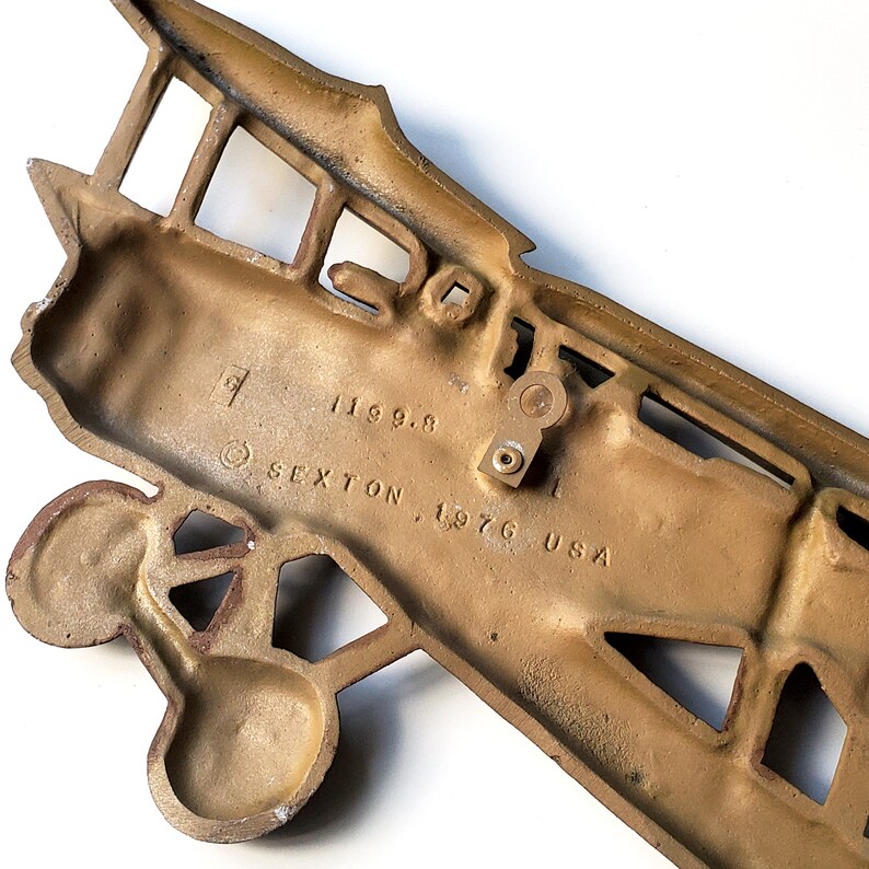 Sexton 1976 Cast Metal Airplane Wall Hangings Set Etsy