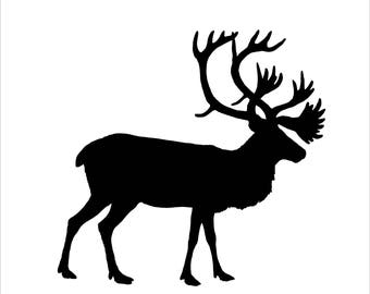 Reindeer - INSTANT DOWNLOAD - 1 dxf - 1 png- 1 eps - 1 pdf- 1 Svg Digital Cutting File -Vector File-Cricut design