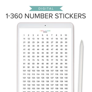 Foiled Small Number Stickers 1-100 , Planner Stickers, Journaling Stickers,  Scrapbooking, Script Stickers 