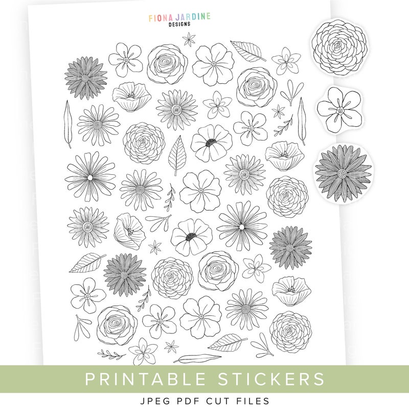 Floral Printables - Etsy
