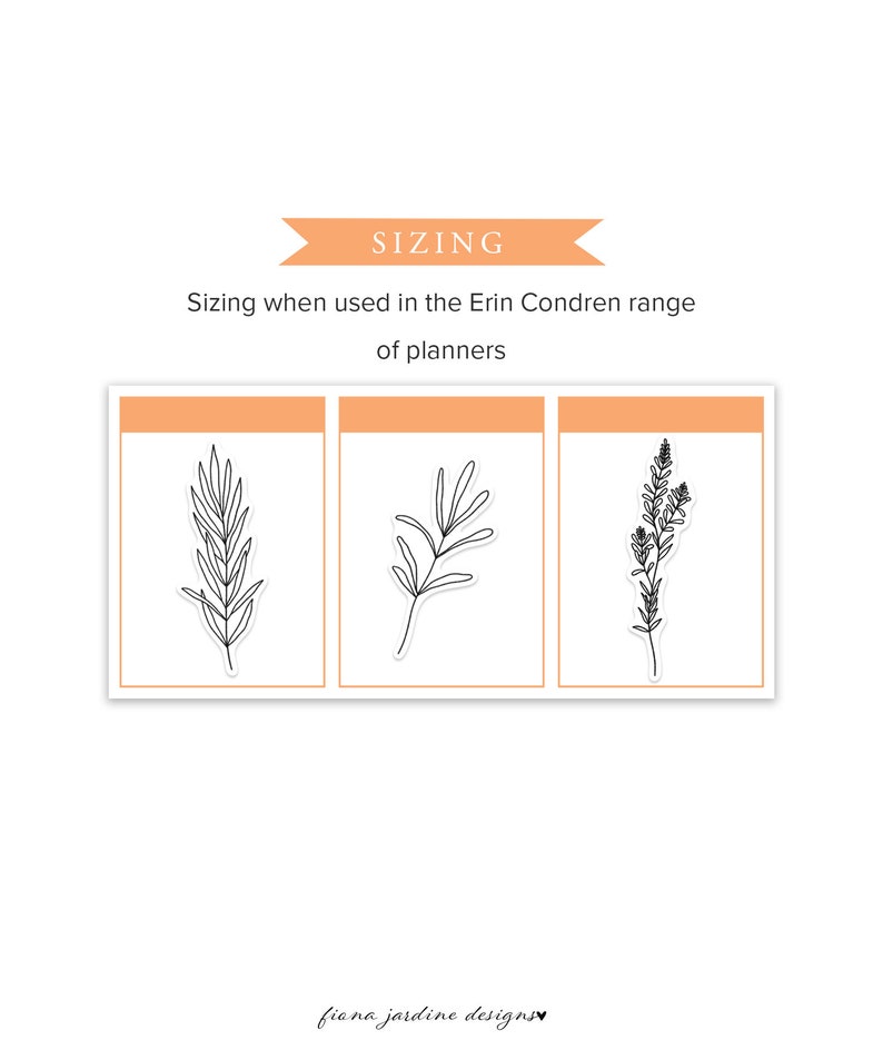 printable bullet journal plant stickers nature themed etsy