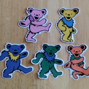 Grateful Dead Dancing Bears Stickers