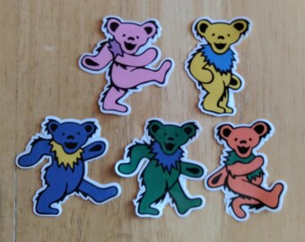 Grateful Dead Dancing Bears Stickers