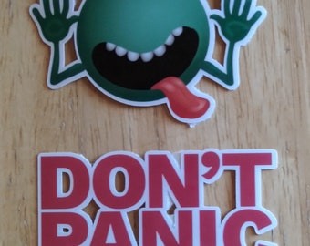 Hitchhikers Guide To The Galaxy Stickers