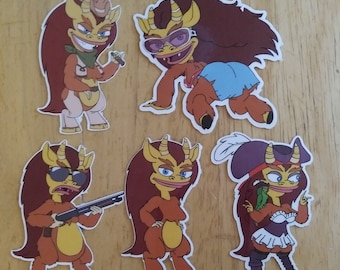 Big Mouth Connie Stickers