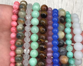 Beaded crystal bracelets