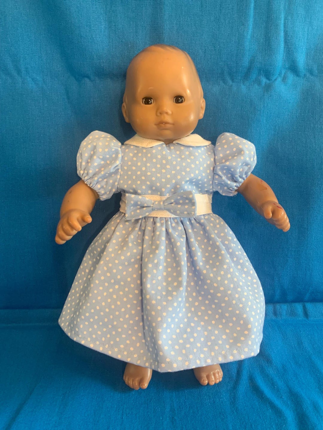 Bitty Baby Blue Polka-dot Dress - Etsy